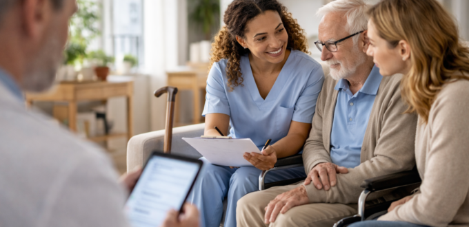What Happens After a Doctor Refers a Patient to Home Health Care? 1 a doctor refers a patient to home health care.
