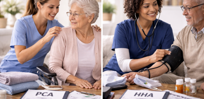 difference between HHA and PCA