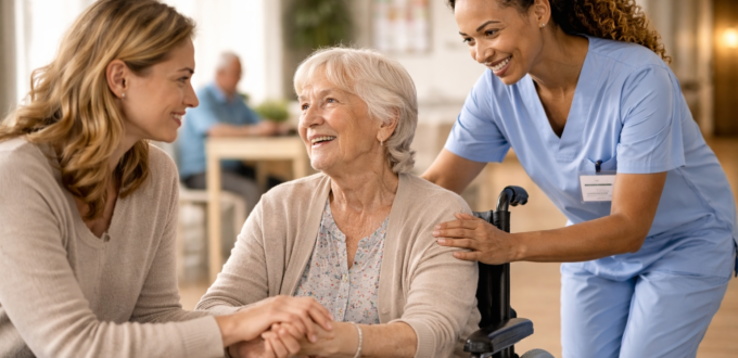 What qualifies an elderly person for a nursing home